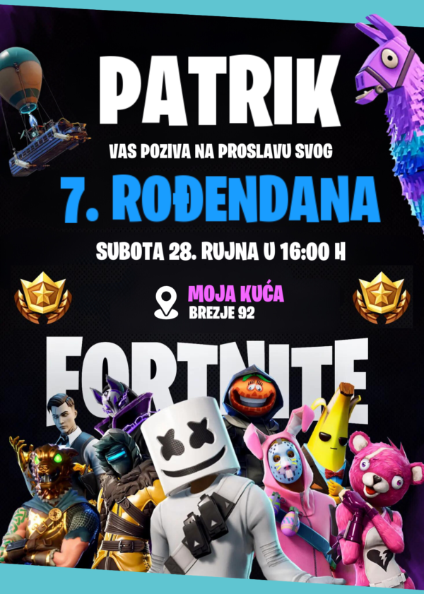 Pozivnica "Fortnite" - Image 2