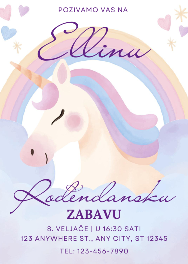 Pozivnica "Unicorn" - Image 2